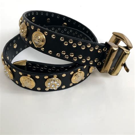 vintage versace belt women's